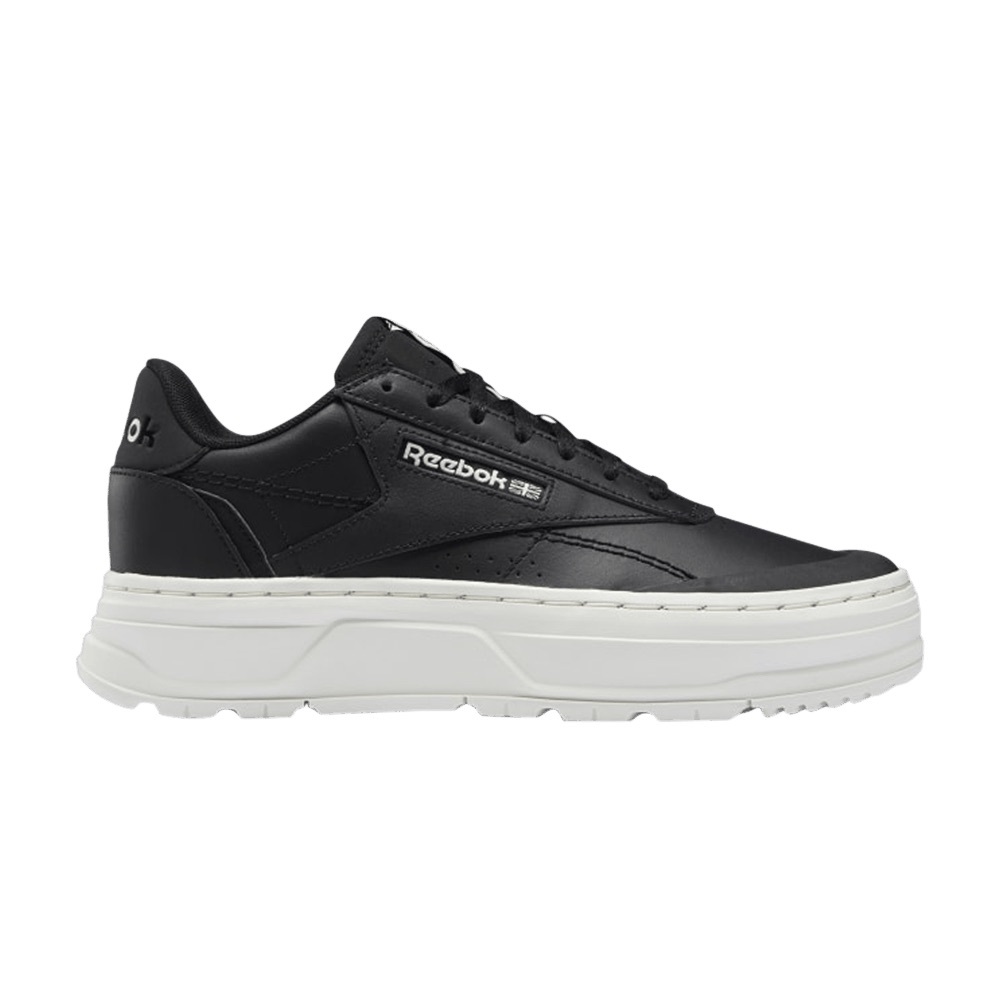 Reebok - Club C Double Geo Platform Sneaker - Black/White - Women’s 8 - Picture 4 of 9